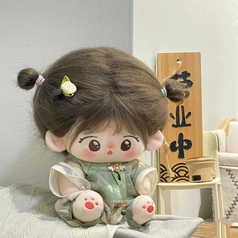 Chinese Style Cotton Doll Clothes 20/40cm Hanfu Suit Green Sit Pose 40/20cm Cute Antiquity Doll Clothes
