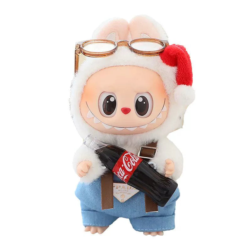 Labubu Cola Clothes Have a Seat Labubu Doll Clothes Overalls Suit Outfits