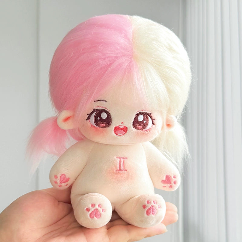 Zodiac Cotton Doll 20cm Fuzzy Clothes Suit Birthday Gift Dolls