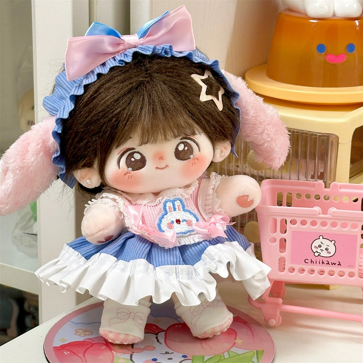 20cm Doll Clothes Winter Cute Doll Girl Skirt Suit Pretty 20cm Cotton Doll Clothes