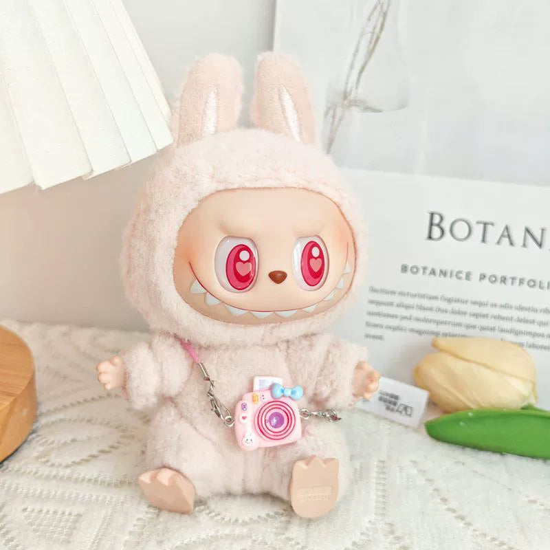 Labubu Have a Seat Doll Clothes Widgets Labubu Clothes Cute JK Skirt White Shirt