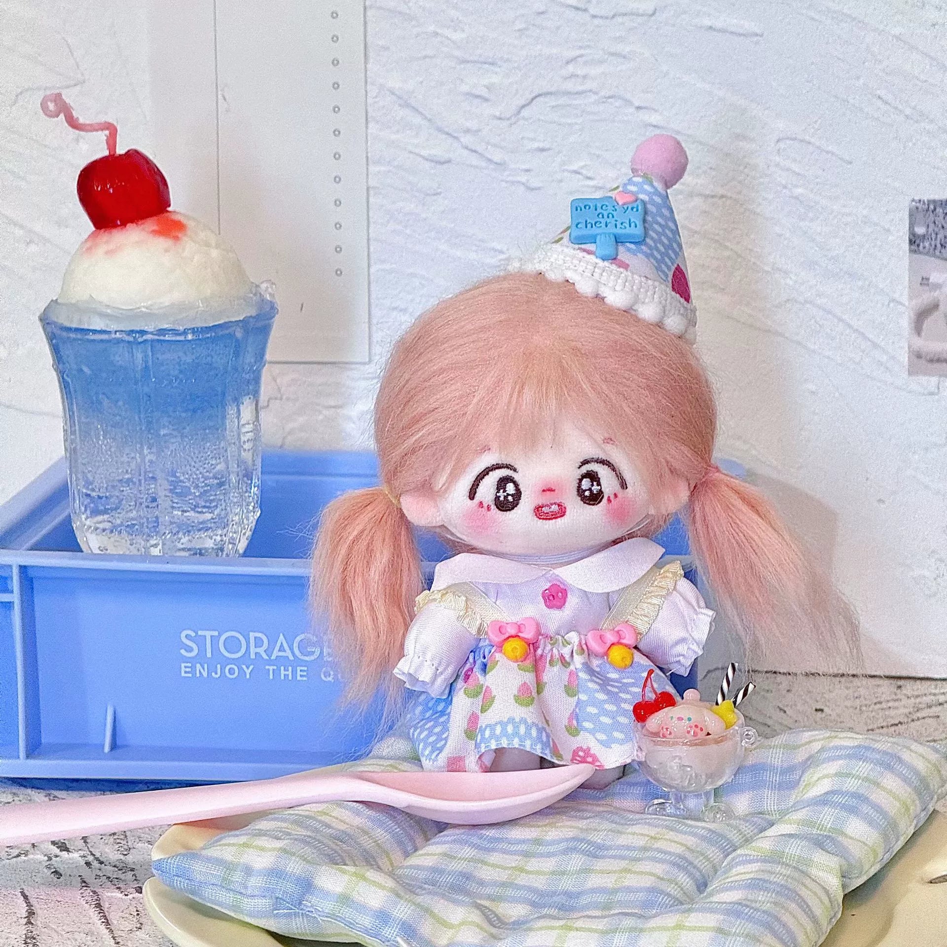10cm Star Pose Doll Clothes Cute Suit 10cm Cotton Doll Maid Clothes