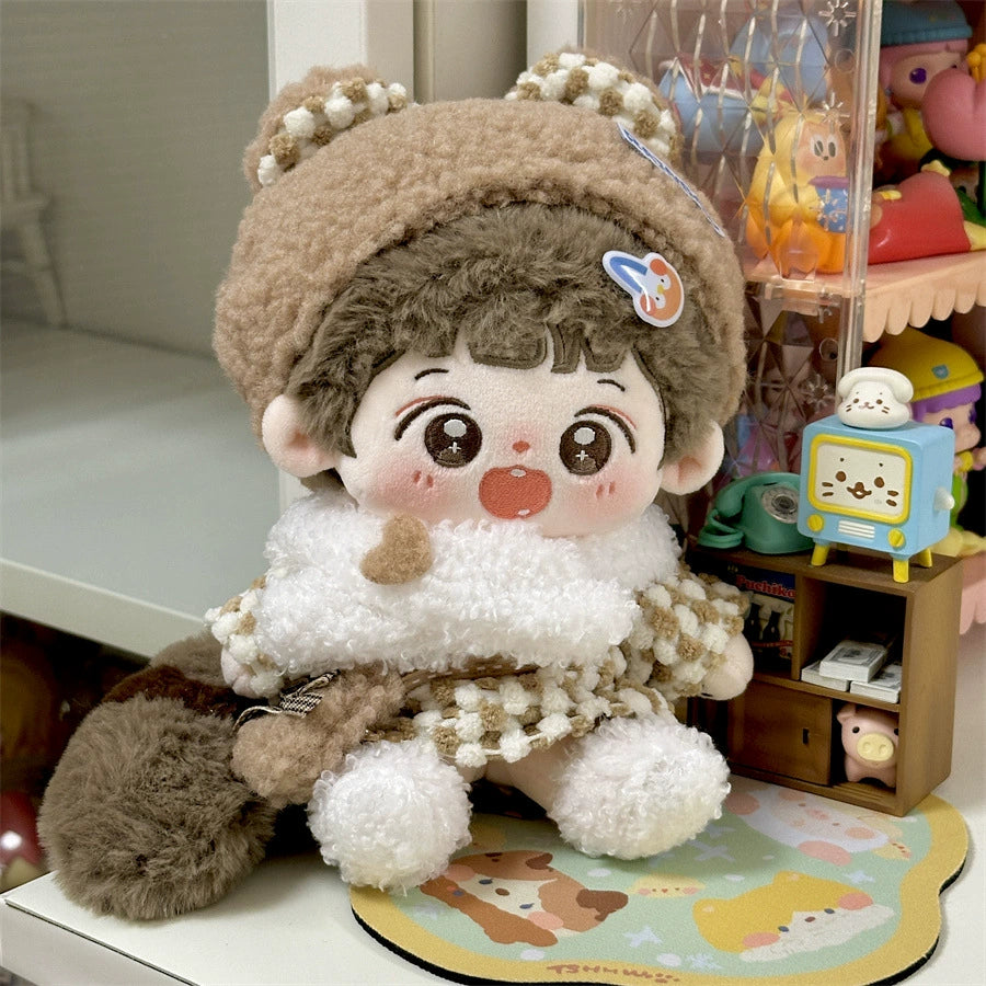 Sweet and Cool Cotton Doll Clothes 20cm Winter Suit Pretty 20cm Cute Dolls Doll Clothes Suit