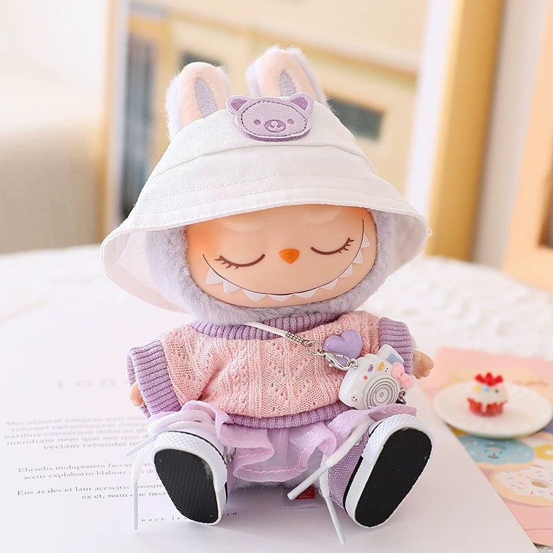 Labubu Clothes Labubu Have a Seat Doll Clothes Sweater Gauze Skirt HatFull Set