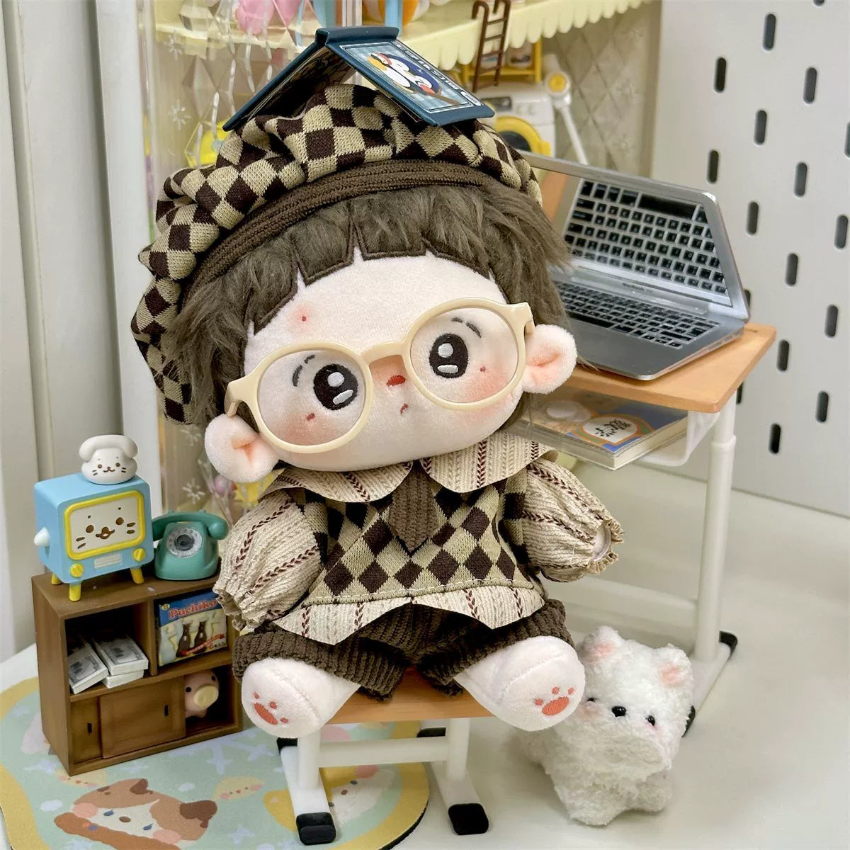 10/20cm Cotton Doll Clothes Preppy Style Cool Casual Suit Fuzzy 10/20cm Cute Doll Clothes