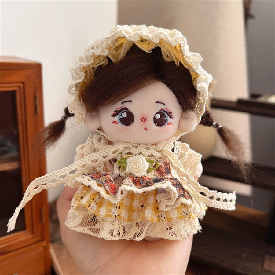 10cm Star Pose Doll Clothes Cute Suit 10cm Cotton Doll Maid Clothes