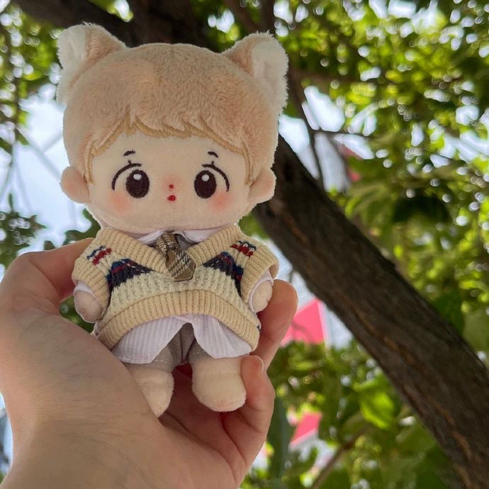10cm Star Pose Doll Clothes Boy/Girl Preppy Style Cute Suit 10cm Cotton Doll Clothes