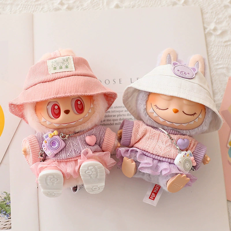Labubu Clothes Labubu Have a Seat Doll Clothes Sweater Gauze Skirt HatFull Set