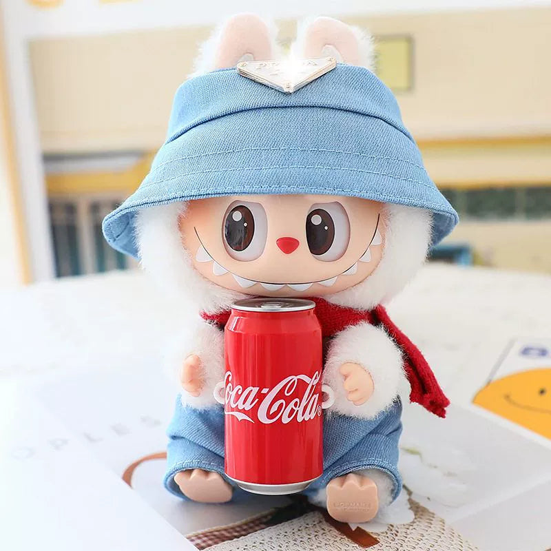 Labubu Cola Clothes Have a Seat Labubu Doll Clothes Overalls Suit Outfits