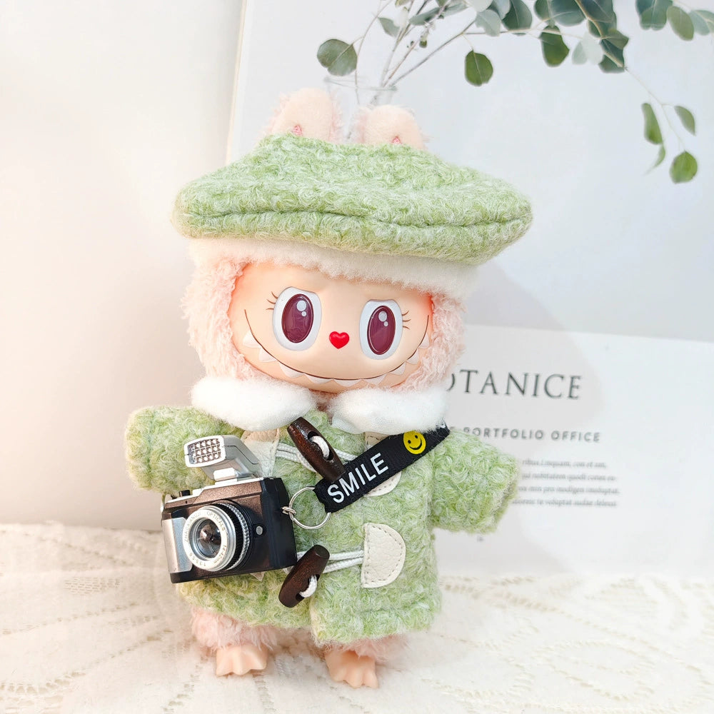 Labubu Have a Seat Doll Clothes Widgets Labubu Clothes Beret Cute Coat Suit