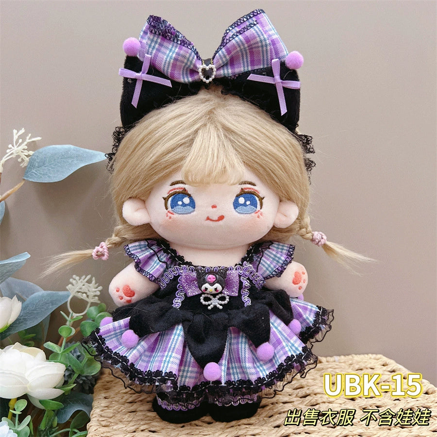 10/20cm Fuzzy Doll Clothes Cute Boy/Girl Suit 10/20cm Cotton Doll Clothes