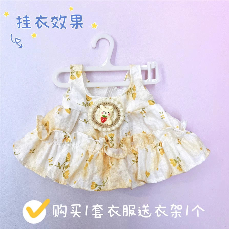 Cotton Doll Clothes 20cm Doll Girl Skirt Suit Pretty 20cm Summer Cute Doll Clothes