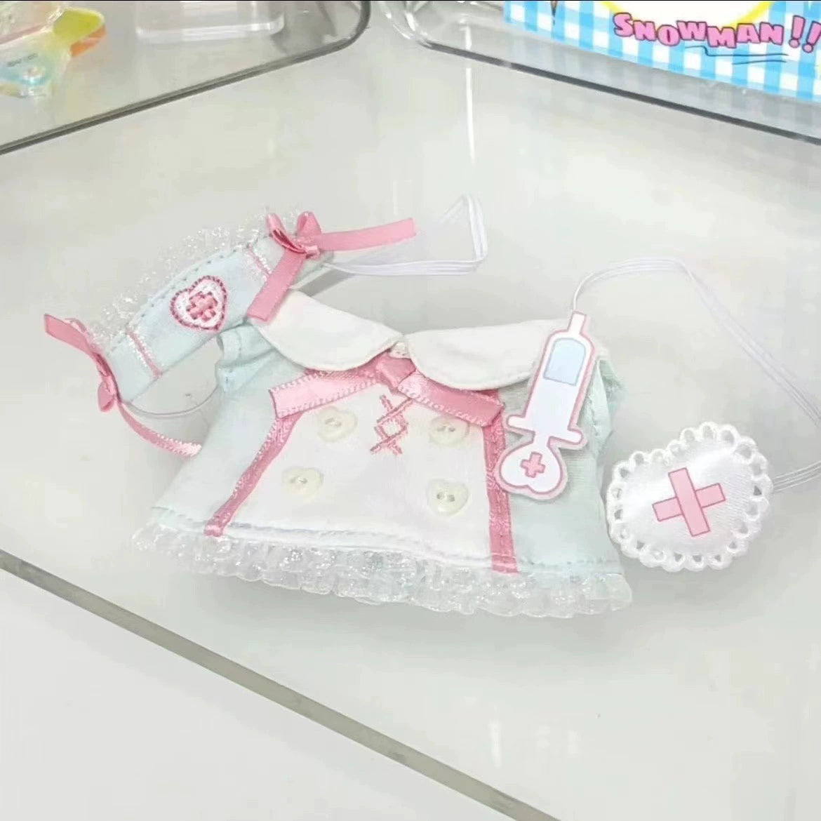 10cm Star Pose Doll Clothes Cute Nurse Skirt Suit Pretty 10cm Cotton Doll Clothes