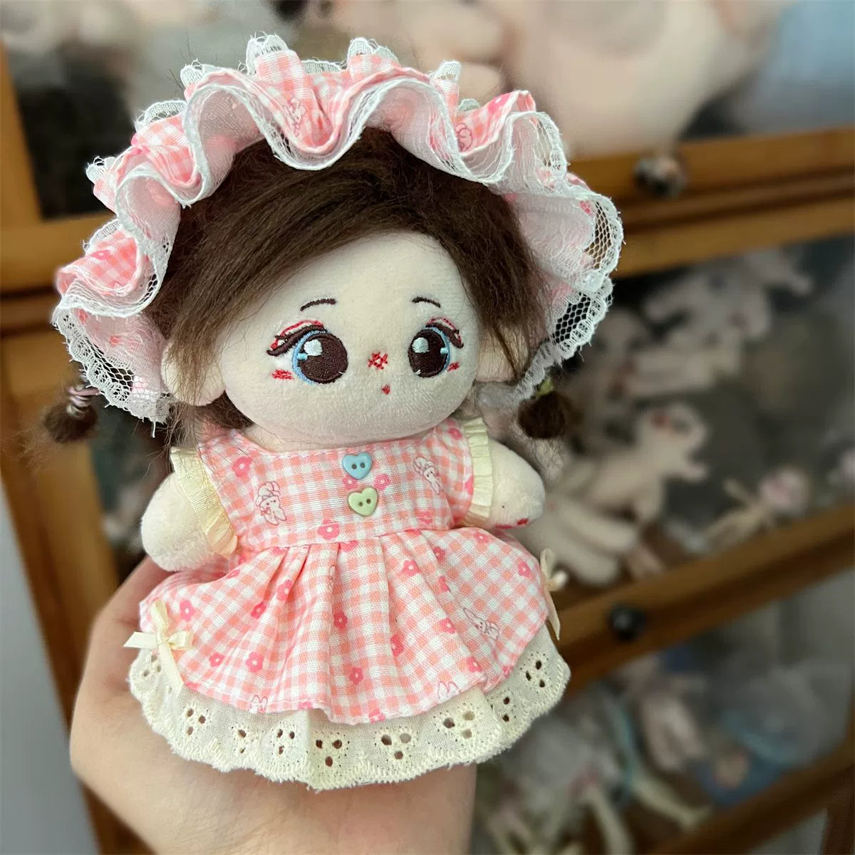 Pink 10cm Star Pose Doll Clothes Doll Girl Skirt Cute Suit Pretty 10cm Cotton Doll Clothes