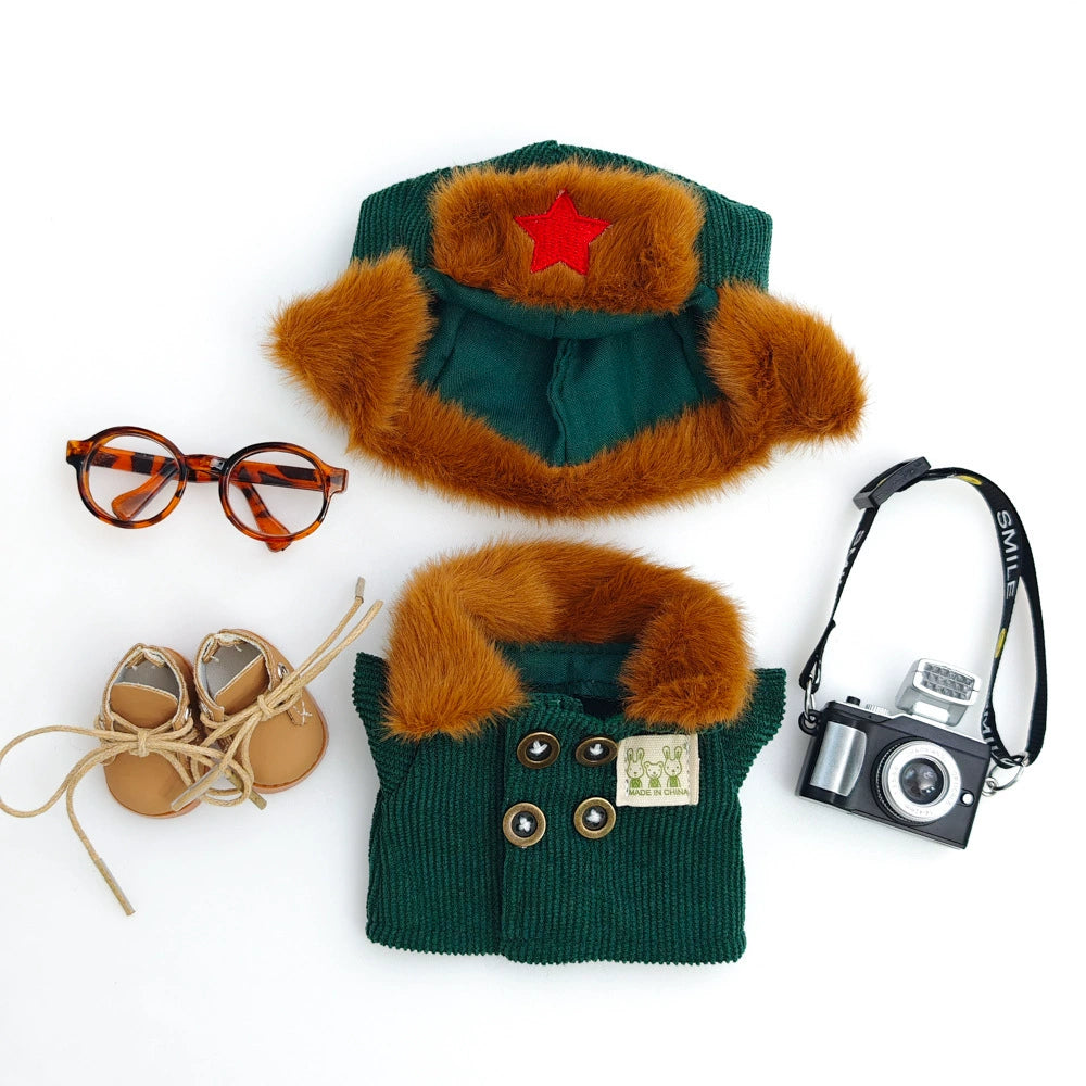 Labubu Have a Seat Doll Clothes Winter Coat Suit Macarons Labubu Clothes Cute