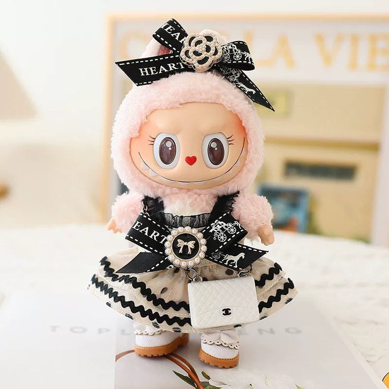 Labubu Have a Seat Doll Clothes Labubu Clothes Outfits Night Heart Language Skirt