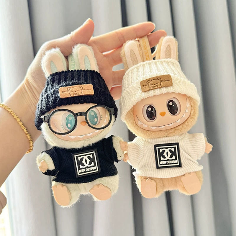 Labubu Have a Seat Clothes Macarons Labubu Doll Clothes Irregular Trend Shirt Suit