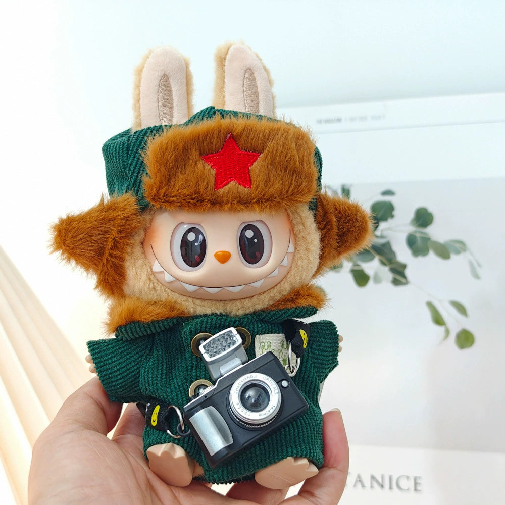 Labubu Have a Seat Doll Clothes Winter Coat Suit Macarons Labubu Clothes Cute