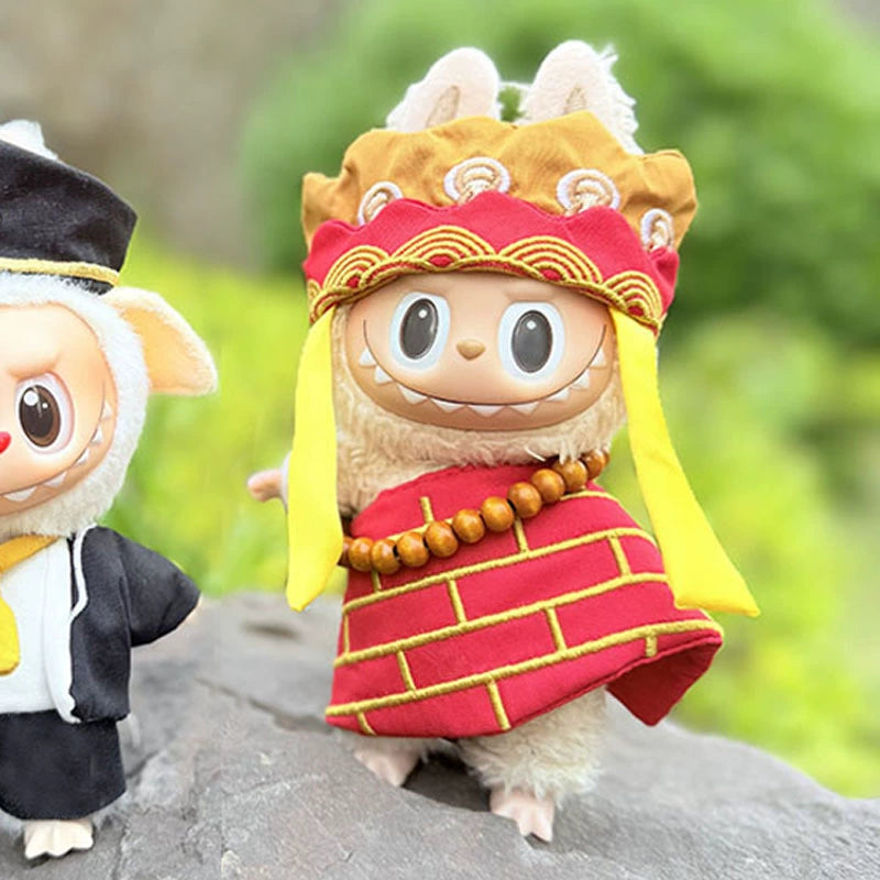 Labubu Have a Seat Doll Clothes 17cm Labubu Clothes Journey to the West Suit