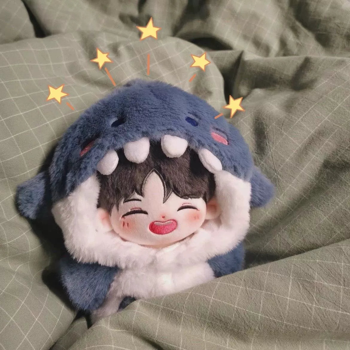 Cotton Doll Clothes 20cm Shark Bodysuit 20cm Cartoon Dolls Doll Clothes