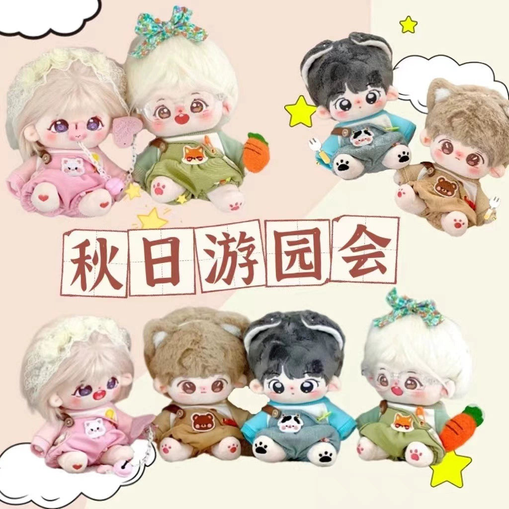 20cm Cotton Doll Clothes Boy/Girl Doll Overalls Suit Pretty 20cm Summer Cute Doll Clothes