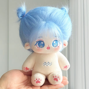 Zodiac Cotton Doll 20cm Fuzzy Clothes Suit Birthday Gift Dolls
