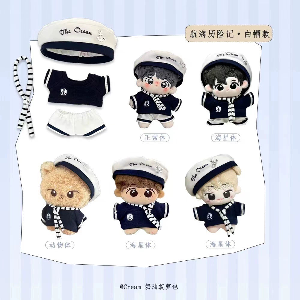 10cm Star Pose Doll Clothes Cute Cool Suit 10cm Animals Cotton Doll Clothes