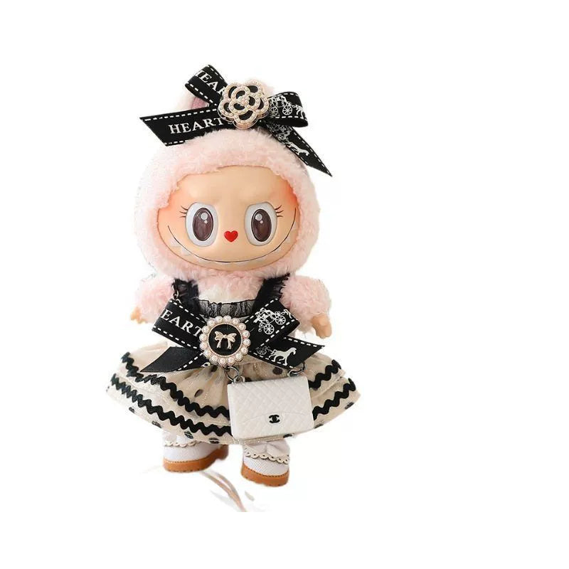 Labubu Have a Seat Doll Clothes Labubu Clothes Outfits Night Heart Language Skirt
