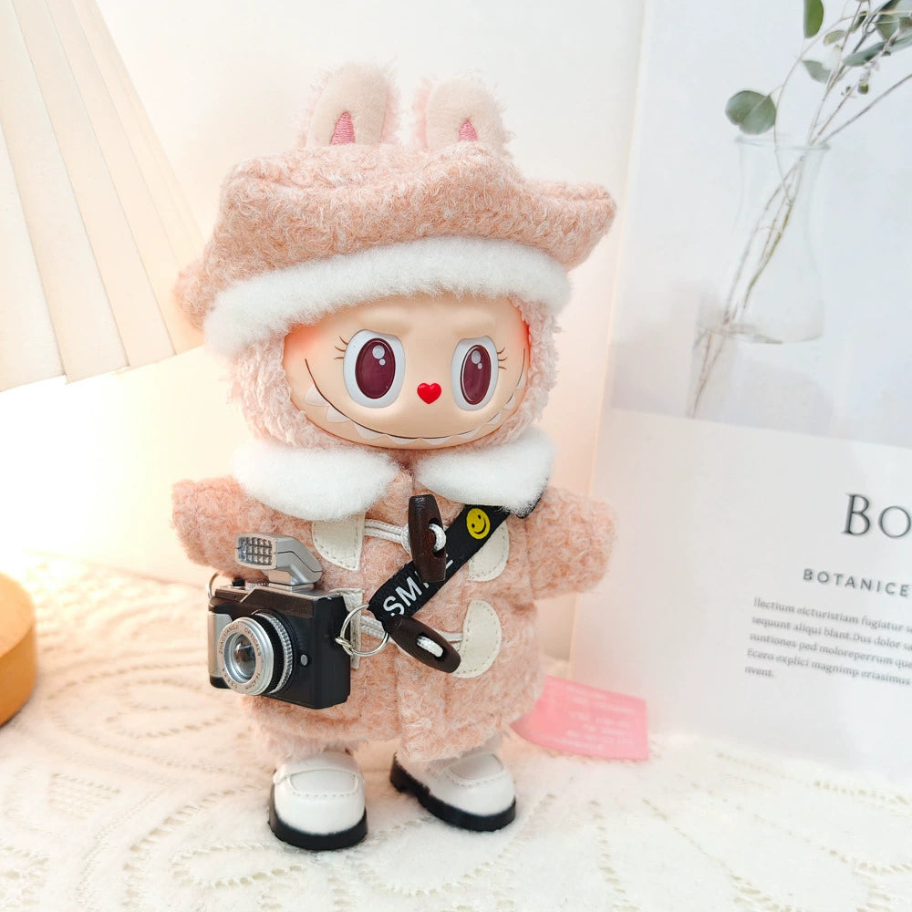 Labubu Have a Seat Doll Clothes Widgets Labubu Clothes Beret Cute Coat Suit