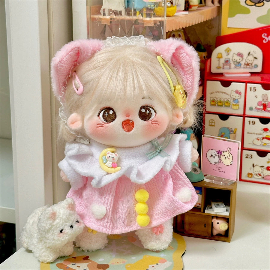 Sweet and Cool Cotton Doll Clothes 20cm Winter Suit Pretty 20cm Cute Dolls Doll Clothes Suit
