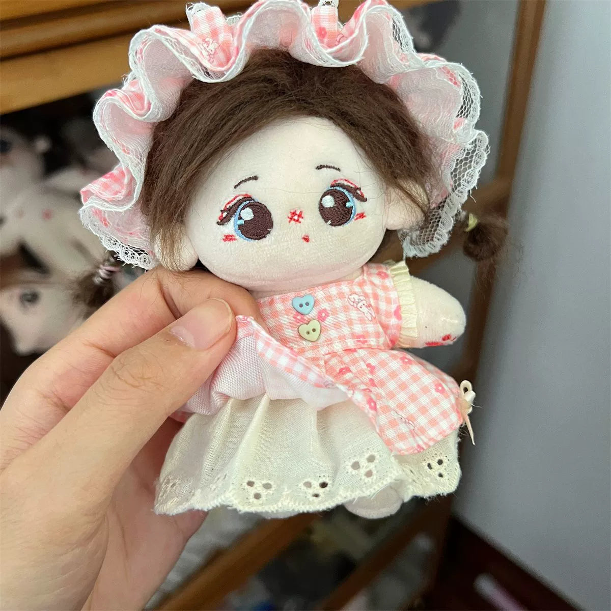 Pink 10cm Star Pose Doll Clothes Doll Girl Skirt Cute Suit Pretty 10cm Cotton Doll Clothes