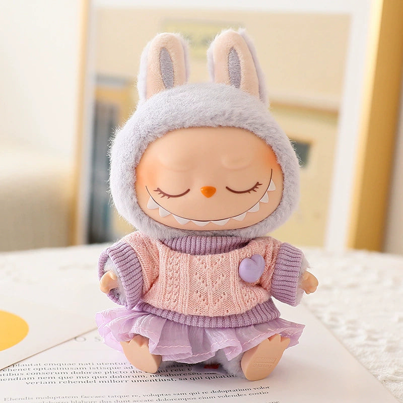 Labubu Clothes Labubu Have a Seat Doll Clothes Sweater Gauze Skirt HatFull Set