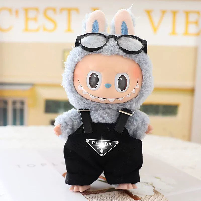 Labubu Have a Seat Doll Clothes Labubu Clothes Leather Jacket Skirt Hat