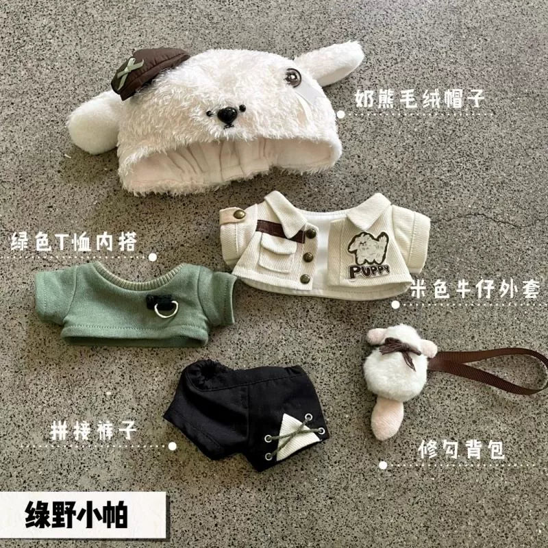 Pretty Cotton Doll Clothes 20cm Boy/Girl Doll Cool Suit 20cm Cute Dolls Doll Clothes