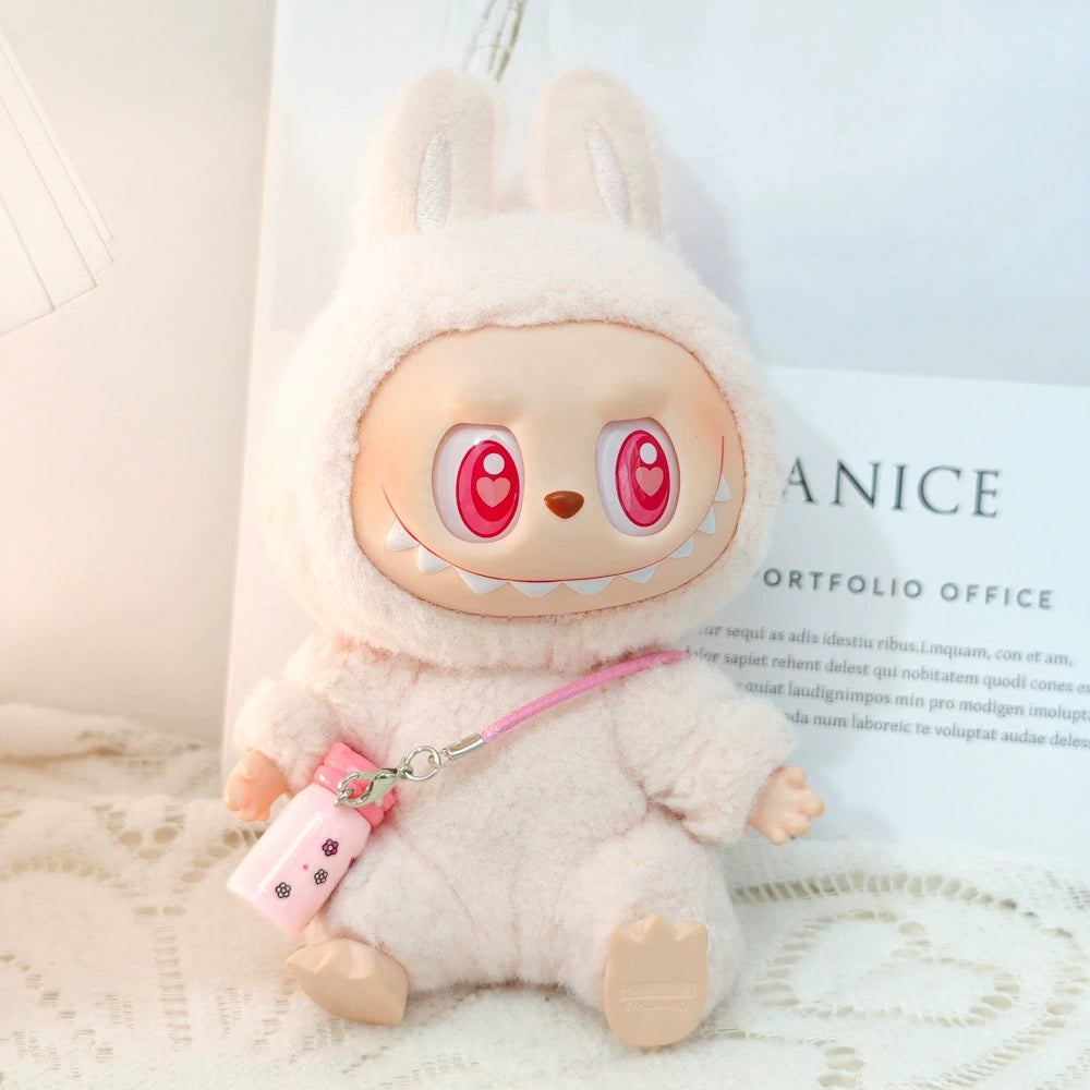 Labubu Have a Seat Doll Clothes Widgets Labubu Clothes Fuzzy Hat Suit