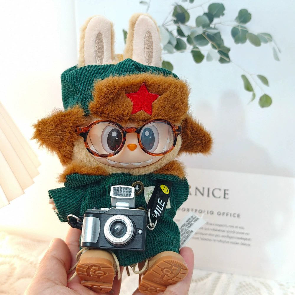 Labubu Have a Seat Doll Clothes Winter Coat Suit Macarons Labubu Clothes Cute