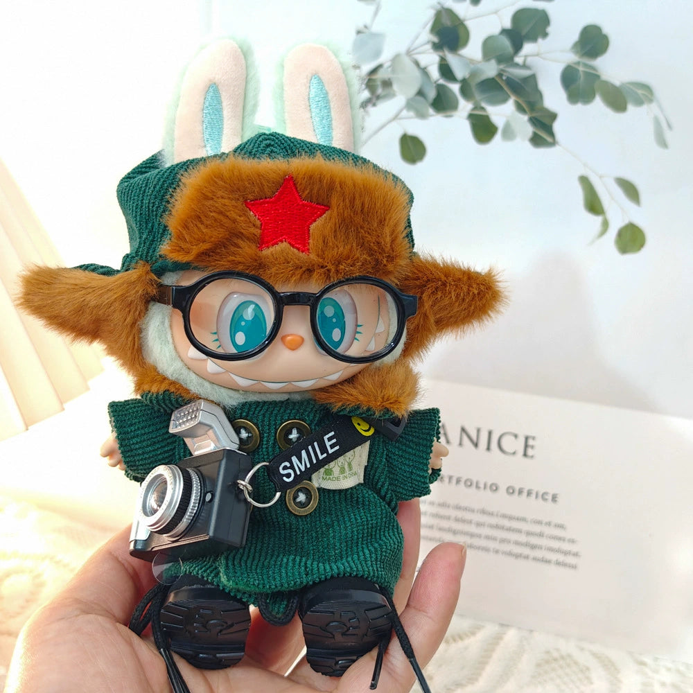 Labubu Have a Seat Doll Clothes Winter Coat Suit Macarons Labubu Clothes Cute