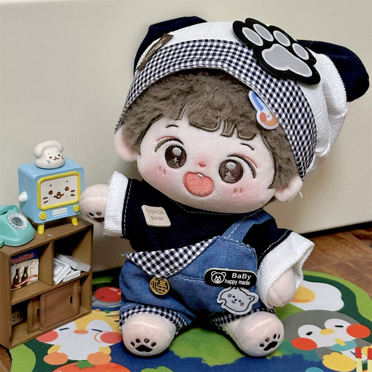 Overalls Cotton Doll Clothes 20cm Suit Summer 20cm Cool Boy Doll Clothes