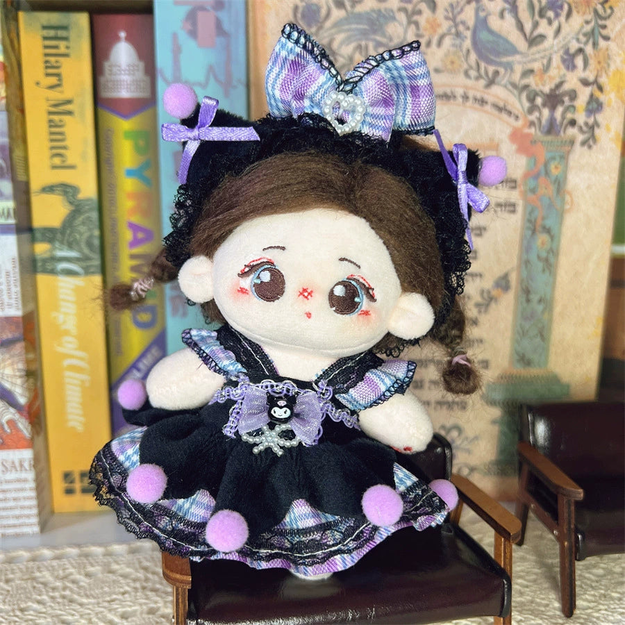 10cm Star Pose Doll Clothes Cute Maid Suit Winter Antiquity Skirt 10cm Cotton Doll Clothes
