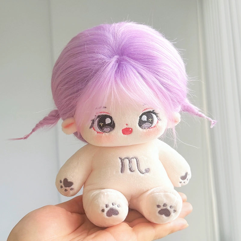 Zodiac Cotton Doll 20cm Fuzzy Clothes Suit Birthday Gift Dolls