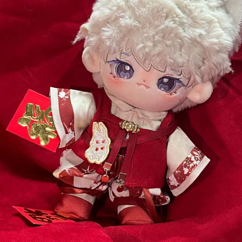 Chinese Style Cotton Doll Clothes 20/40cm Hanfu Suit Green Sit Pose 40/20cm Cute Antiquity Doll Clothes