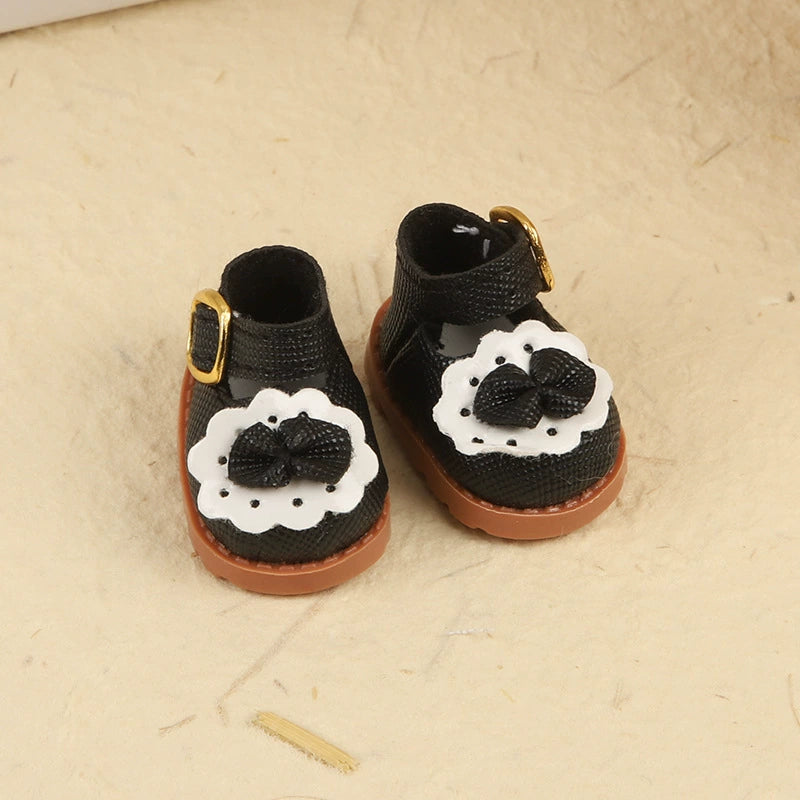Labubu Have a Seat Doll Clothes 17cm Labubu Clothes Clothes Elegant Black and Gold Polka Dot Skirt