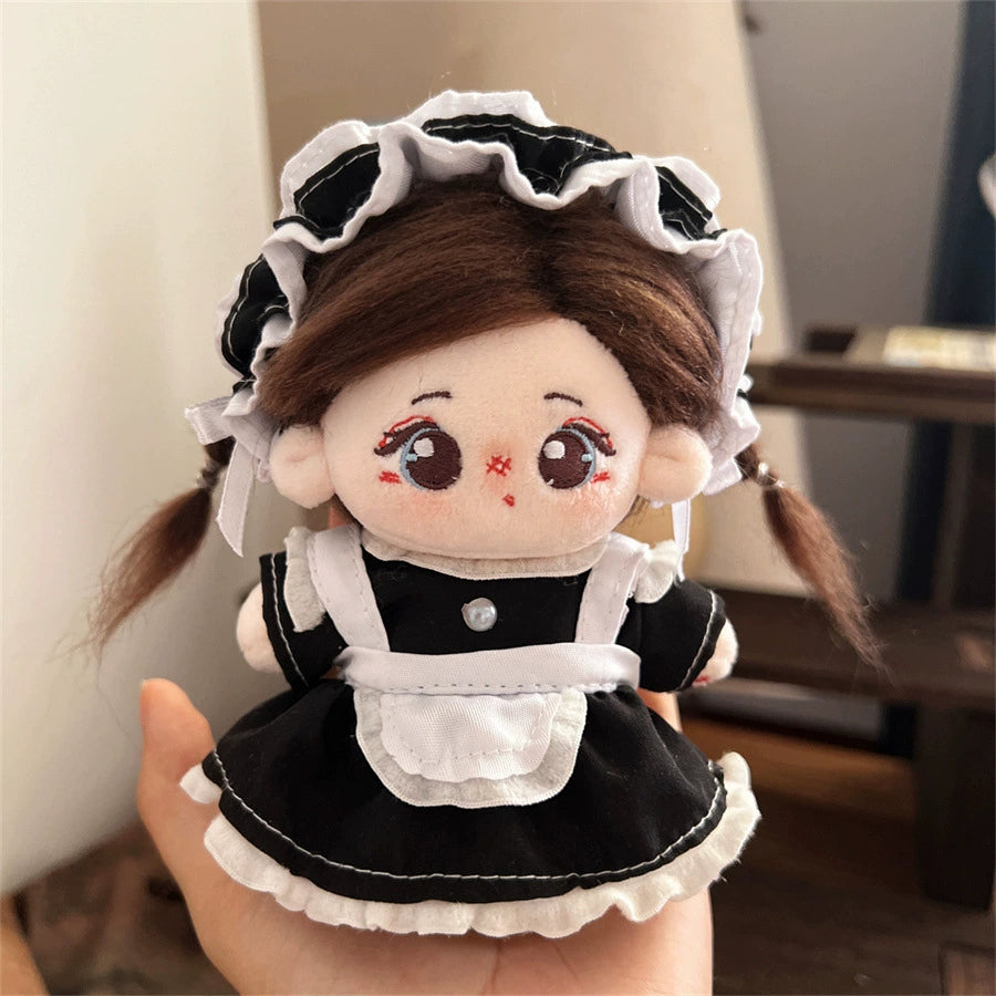 10cm Star Pose Doll Clothes Cute Suit 10cm Cotton Doll Maid Clothes