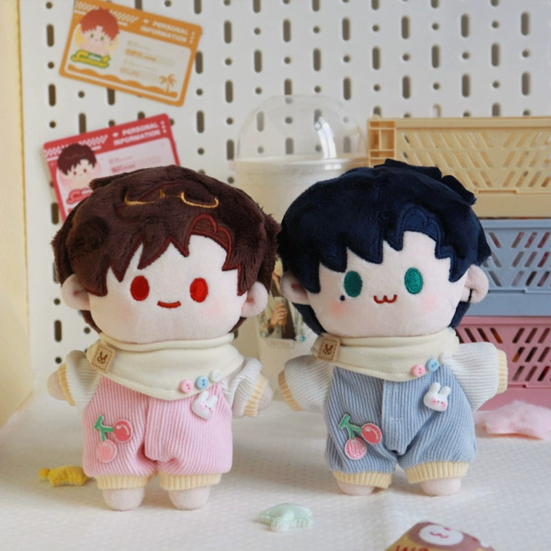 10cm Doll Clothes Boy/Girl Doll Body Suit 10cm Cotton Doll Clothes Pink Blue Pajamas