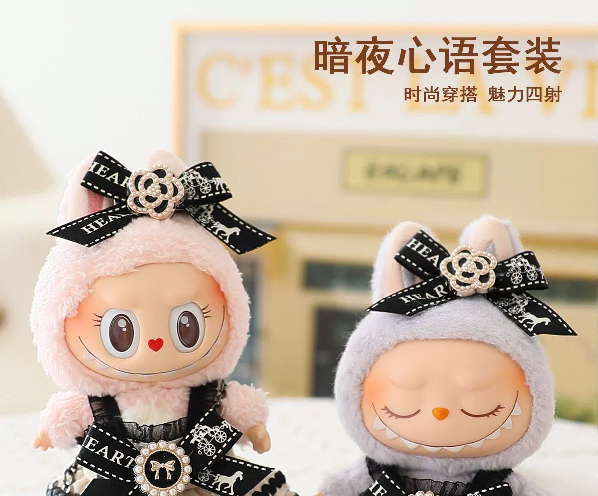 Labubu Have a Seat Doll Clothes Labubu Clothes Outfits Night Heart Language Skirt